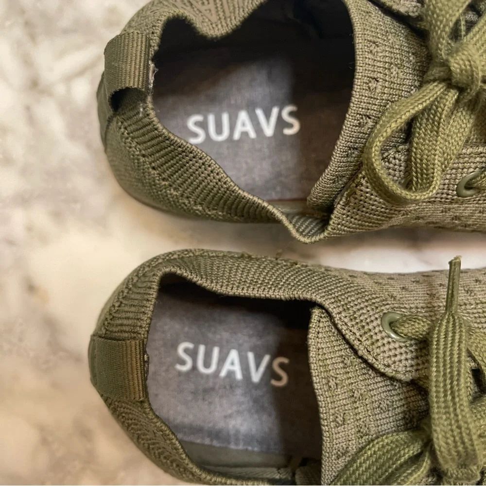 Suavs Zilker Men's 7.5 Womens 9.5 Lightweight Shoes Sneakers Olive Green Comfort - Picture 5 of 10